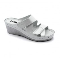 Papuci Leon 1004 alb - dama