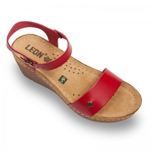 Sandale Leon 1015 rosu - dama