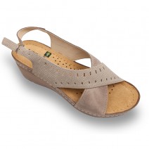 Sandale Leon 1030 gri maroniu - dama
