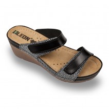Papuci medicali Leon 1040 negru - dama