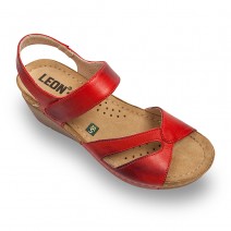 Sandale Leon 1056 rosu - dama