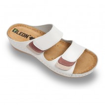 Saboti medicali Leon 904 alb - dama