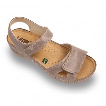Sandale Leon 935 gri maroniu - dama