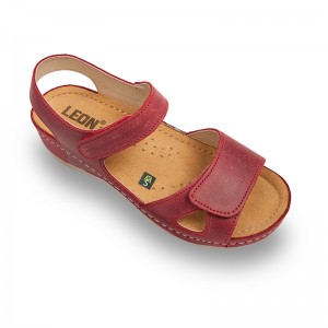 Sandale Leon 935 rosu - dama