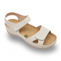 Sandale Leon 935 beige - dama 37 Cu-impri