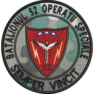 EMBLEMA BATALIONUL 52 OPERATII SPECIALE - COMEMORATIVA COMBAT