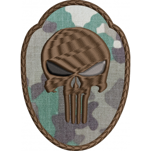 EMBLEMA CAP DE MORT COMBAT