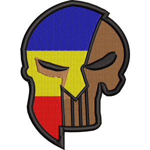 Emblema SPARTAN Cu Tricolor (Punisher)