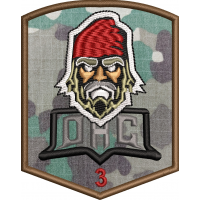EMBLEMA DAC COMBAT ROSU