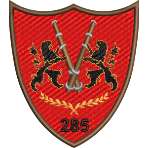EMBLEMA BATALIONUL 285 ARTILERIE MIXTA VLAICU VODA
