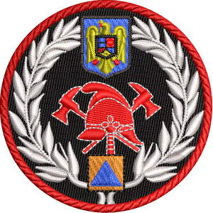 Emblema coifura SVSU brodata - NEAGRA