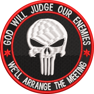 EMBLEMA GOD WILL JUDGE OUR ENEMIES