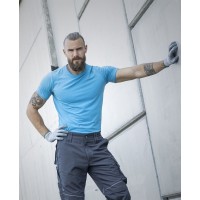 Tricou TRENDY albastru deschis - H13150