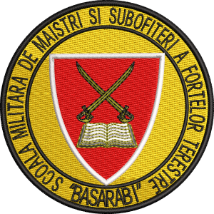 Emblema Scoala Militara De Maistri Militari Si Subofiteri Ai Fortelor Terestre Basarab I - INSIGNA