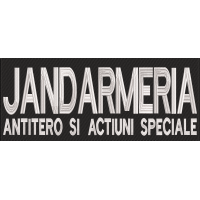 Ecuson spate brodat " JANDARMERIA antitero si actiuni speciale"