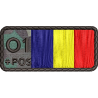 ECUSON GRUPA SANGUINA O1 POS TRICOLOR COMBAT