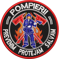 ECUSON / EMBLEMA - POMPIERII MILITARI ( VARIANTA 3 )