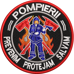 ECUSON / EMBLEMA - POMPIERII MILITARI ( VARIANTA 3 )