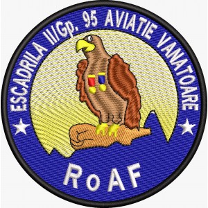 EMBLEMA ROAF ESCADRILA 2 GRUP 95 AVIATIE VANATOARE