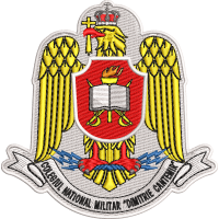Emblema Colegiului Național Militar „Dimitrie Cantemir” format 9 cm x 9 cm