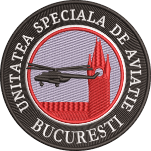 EMBLEMA UNITATEA SPECIALĂ DE AVIAȚIE BUCURESTI – SIGLA BRODATĂ