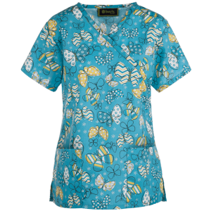 Bluza medicala   Chevron butterflies   (SWA146CH)