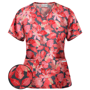 Bluza medicala   Evening Leaves   (WT668ELR)