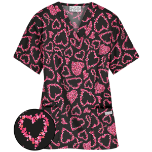 Bluza medicala   Heartfelt ribbon   (PC61HRB)