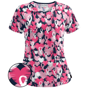 Bluza medicala   Love and ribbons   (UA626LRN)