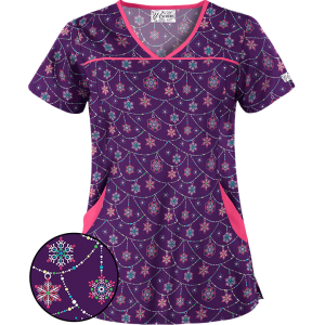 Bluza medicala   Snowflake garland   (H864SFE)