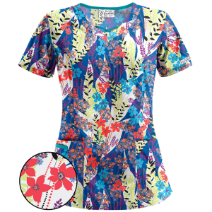 Bluza medicala   Wandering vines   (UA626WVR)