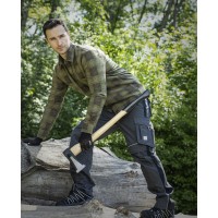 Cămașă albastră de flanel URBAN KAKI - H20093 