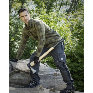 Cămașă albastră de flanel URBAN KAKI - H20093 