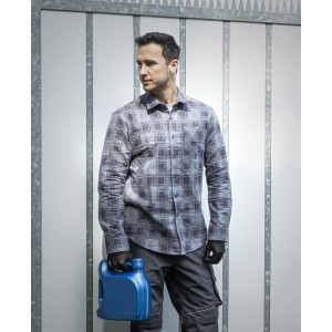 Cămașă albastră de flanel URBAN GRI - H20095 