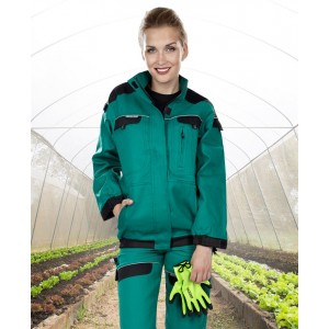 Jacheta de lucru PROFESIONALA COOL TREND WOMAN verde-negru H8193 