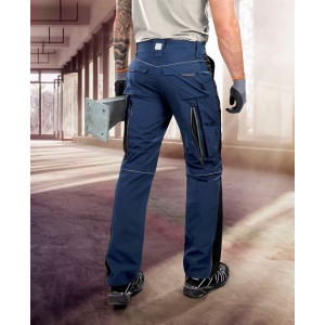 Pantaloni de lucru URBAN ALBASTRU INCHIS BLEUMARIN H6476 in talie