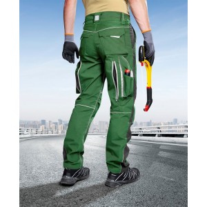 Pantaloni de lucru URBAN + verde H6442 in talie