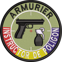 Emblema INSTRUCTOR POLIGON cu TRICOLOR - 2