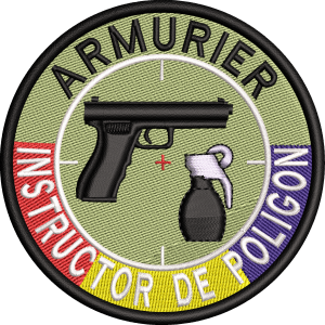 Emblema INSTRUCTOR POLIGON cu TRICOLOR - 2