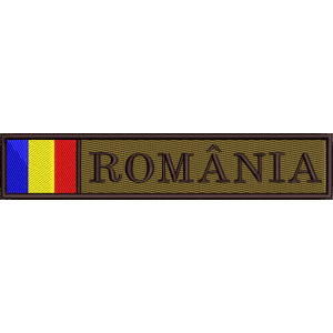 ECUSON ROMANIA TRICOLOR KAKI FORTELE TERESTRE | ECUSON ROMANIA KAKI MAPN
