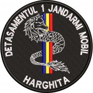 EMBLEMA DETASAMENTUL 1 JANDARMI MOBIL - HARGHITA