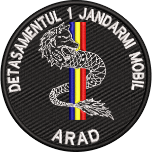 EMBLEMA DETASAMENTUL 1 JANDARMI MOBIL - ARAD