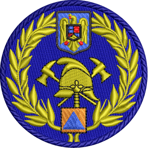 Emblema coifura SVSU brodata - ALBASTRA