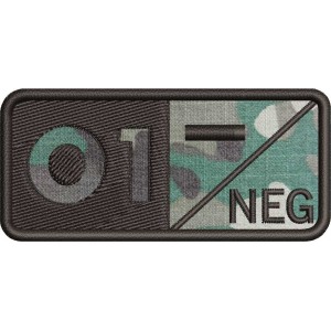 ECUSON GRUPA SANGUINA O1 NEGATIV - COMBAT
