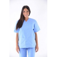 Costum medical albastru deschis - unisex