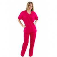 Costum medical ciclam - unisex