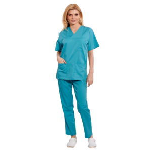 Costum medical turcoaz verde - unisex