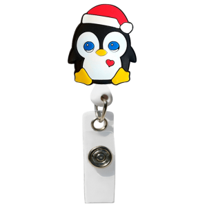 Ecuson retractabil   Christmas Penguin  