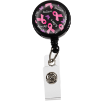 Ecuson retractabil   Pink Ribbon  