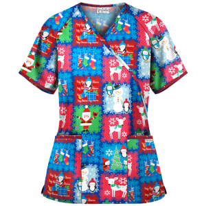 Bluza medicala   Winter Stickers   (H668WRR)